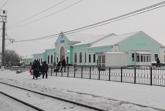 Вольск-2 и станцию Сенная засыпало снегом