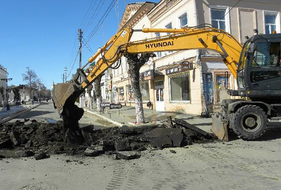 В Вольске начался второй этап реконструкции пешеходной улицы